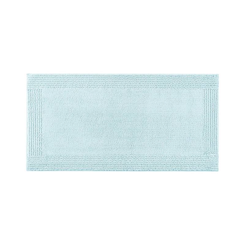 Tapis de bain réversible 100% coton 3000 g / m² 24 po x 44 po - tactile, antidérapant, lavable à la machine