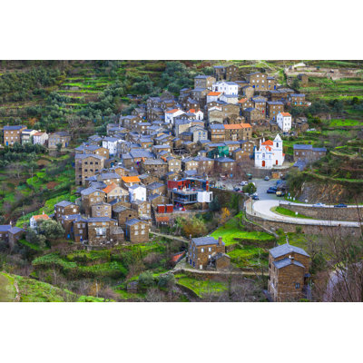 Piodao - Small Village by Freeartist - Wrapped Canvas Print