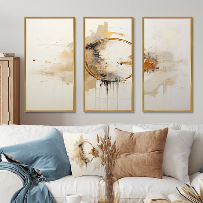 Ensemble d'art mural Chiyono - Collages abstraits