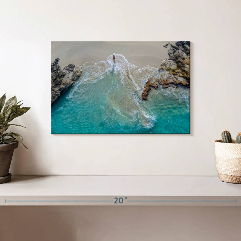 Gillard Blue Coast, île Exuma, H 8 po x l 12 po