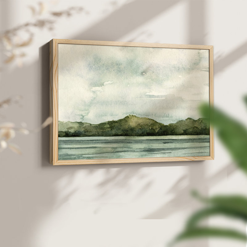 Riverside II -Framed Print - Restickable, 8" H x 10" W, Natural