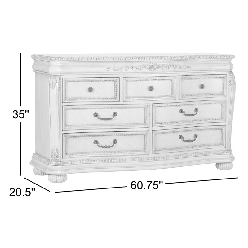 Commode double 7 tiroirs Aguon, Coquillage