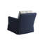 Fauteuil recouvert de coussin pivotant de 32,5 po de large Harlow