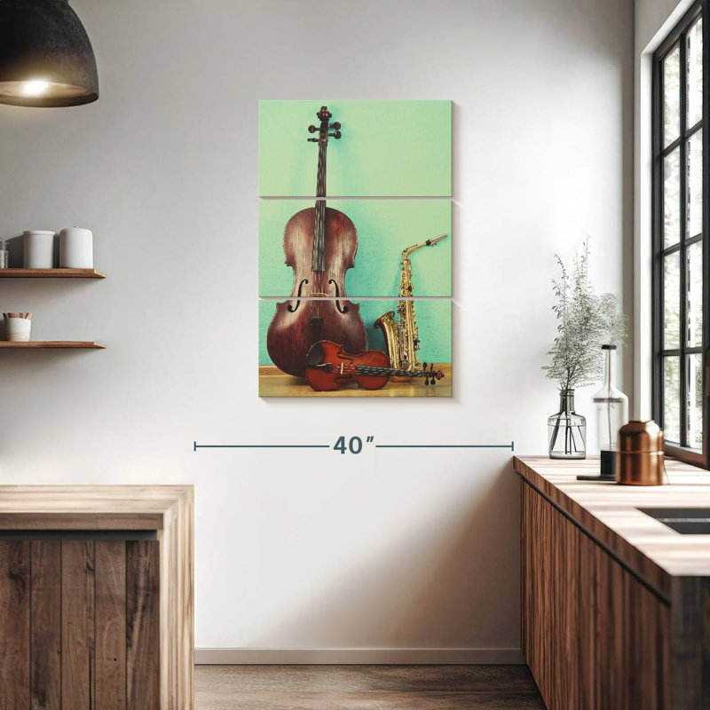 Abarca Jazz Instruments, 38" H x 24" W