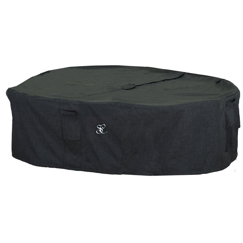 Water Resistant Patio Dining Set Cover with 4 Years, 24" H x 110" W x 84" D