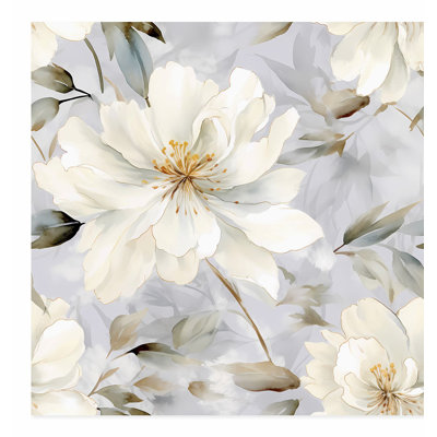 «Floral Floral Myst», reproduction d'art moderne sans cadre