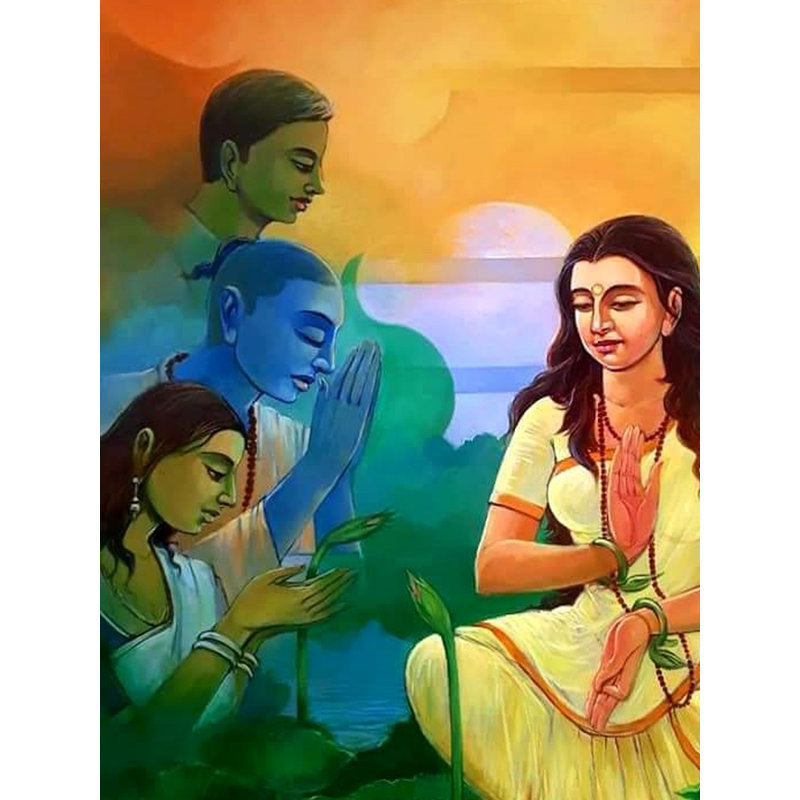 Prakriti Rupen Sansthita - Connaissance de soi | Acrylique sur toile | Par Suneel Kumar Singh