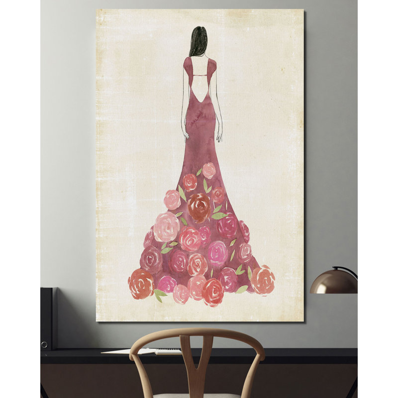 « guirlande gown i », reproduction, H 12 po x l 8 po x P 1,5 po, Toile tendue