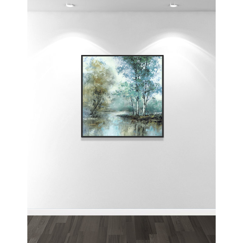 Spring's Grace I - Square Version Print par T.C. Chiu, H 37,5 po x l 37,5 po, Noir