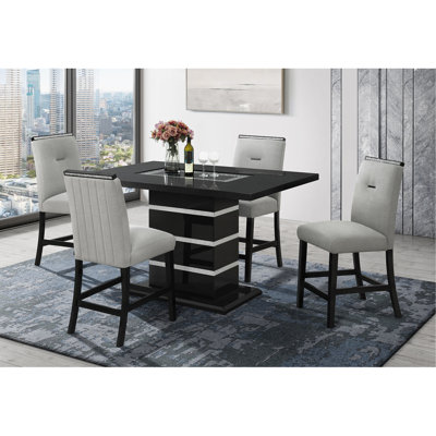 TABLE DE BAR NOIRE ARYA