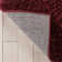 Elle Basics Emerson Modern Solid Deep Red Textured Shag Rug