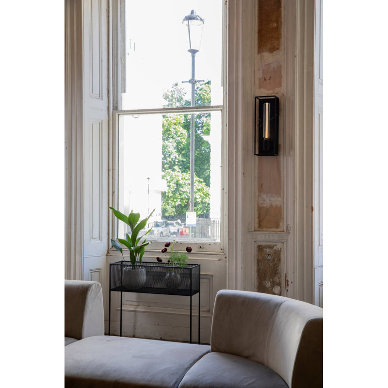 1 - Light Flush Mounted Sconce, White Marble