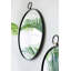 Miroir mural 24 po x 27 po avec cadre, miroir décoratif minimaliste contemporain pour le salon, le vestibule, le vestibule, la chambre à coucher