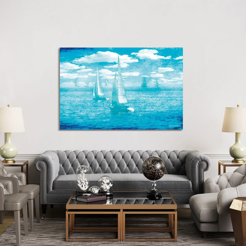 Sailboat Vista by Bluebird Barn - Wrapped Canvas Painting, 152.5 cm H x 101.5 cm W