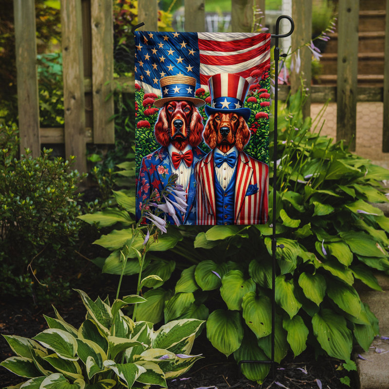 Drapeau All American Garden, Setter irlandais