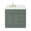 Meuble-lavabo simple en bois massif 36 po Tidworth avec plateau en quartz Carrara de 1,5 po-1763275037-1766679843-1763275034