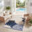 Ciann Floral Blue Multicolor Indoor / Outdoor Area Rug-1876704170