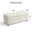 Banc de rangement rembourré capitonné Velet-1818524026