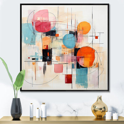Colourful Mid Century Abstract Fusion III - Mid-Century Wall Decor