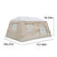 Tentes gonflables pour le camping (beige)