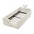 Boucle Upholstered Platform Bed with Cute Rabbit Ear Shaped Headboard-238763850