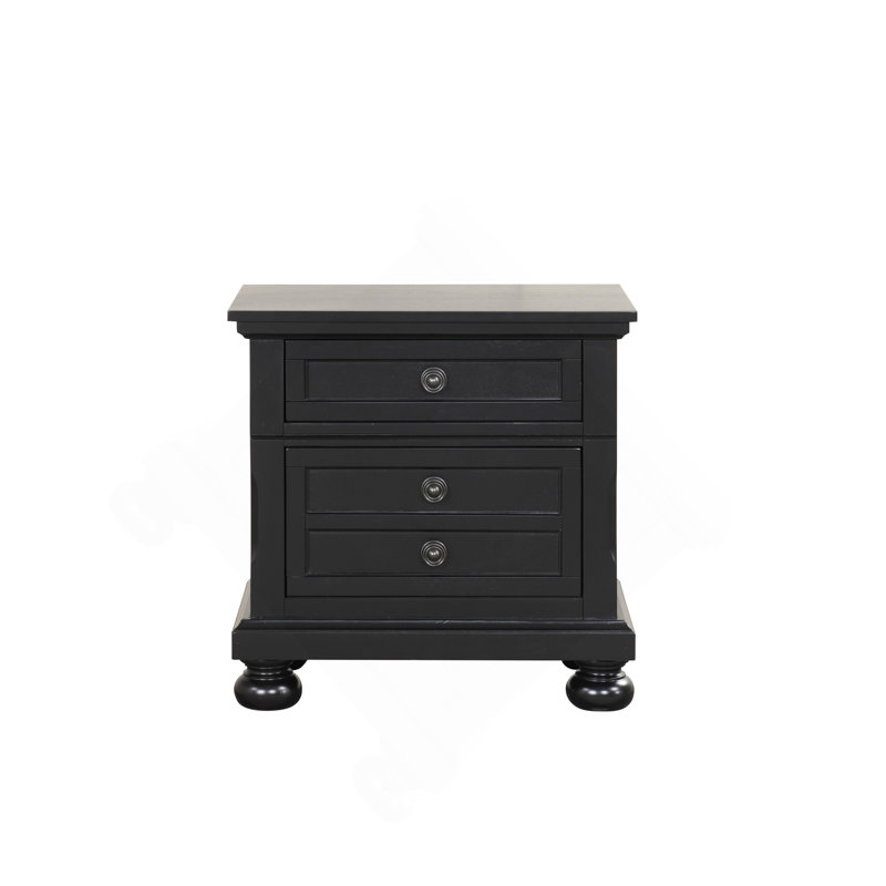 Table de chevet Meade G8905-N, Noir