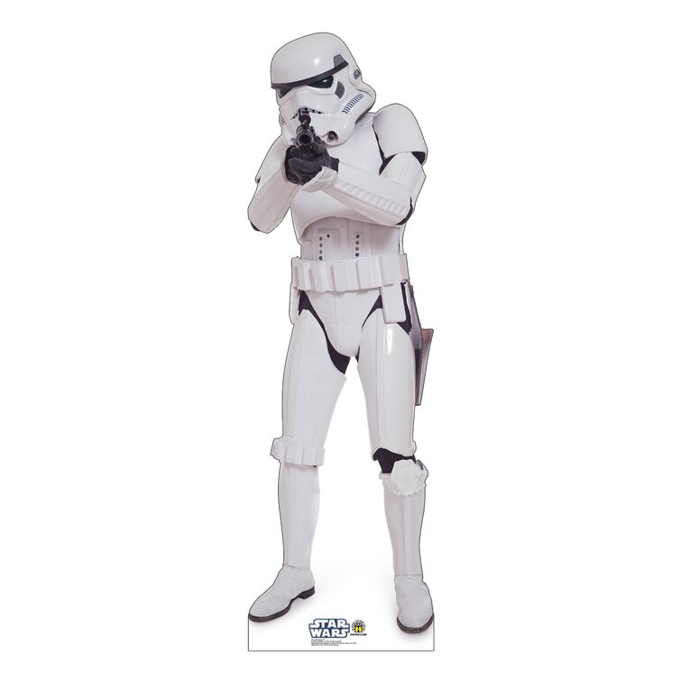 White Black Star Wars Troopers Logo Back Disney Cartoon