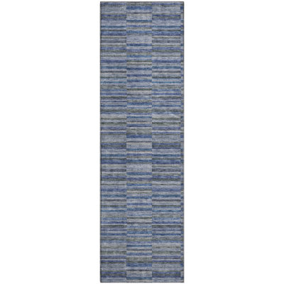 Tapis bleu marine de qualité supérieure lavable à la machine Prisco