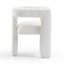 Bone White Upcycled Fabric Chair