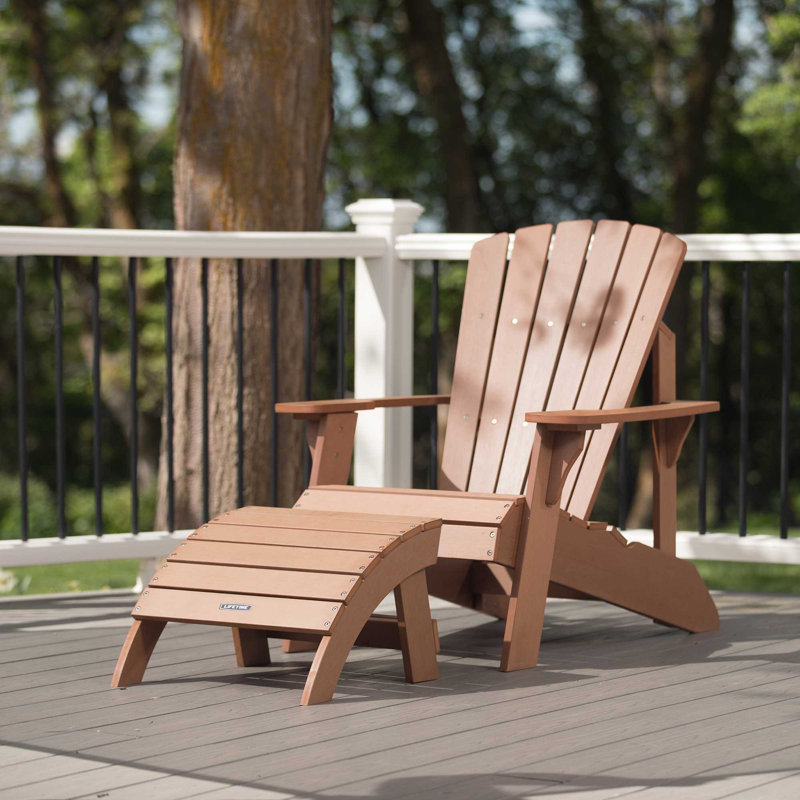 Repose-pieds Adirondack, Bois simulé