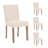 Upholstered Dining Chair, Modern Parsons Kitchen Chair, High Back Side Chair with Solid Wood Legs-1560901284