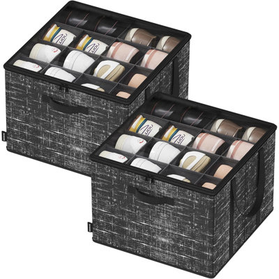 16 Pair Stackable Shoe Storage Box