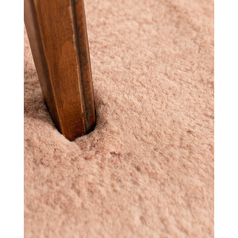 Tapis rose clair doux, 31,5 po x 59,1 po | 100% polyester, lavable à la machine, sans aspirateur | Idéal pour le salon, la chambre à coucher et la chambre de bébé | Décoration élégante et confortable