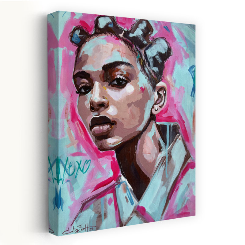 Xoxo Abstract Contemporary Wall Art Print, 45.72cm H x 30.48cm W