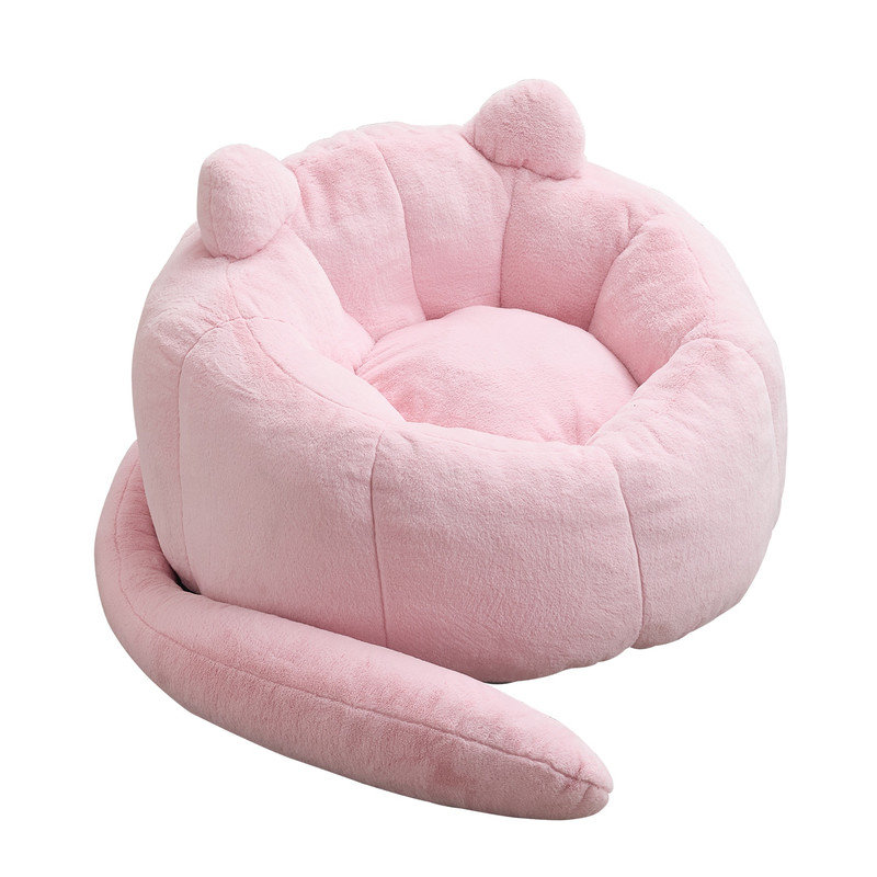 Fauteuil à billes Whimsical Cat Design, Rose