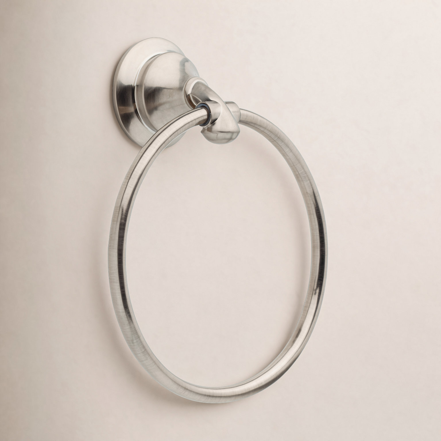 Linden™ Round Closed Towel Ring, Brilliance Stainless