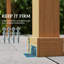 Outsunny 3.6 x 3.6m Graden Pergola Kit Wooden Pergola Gazebo Dark Brown