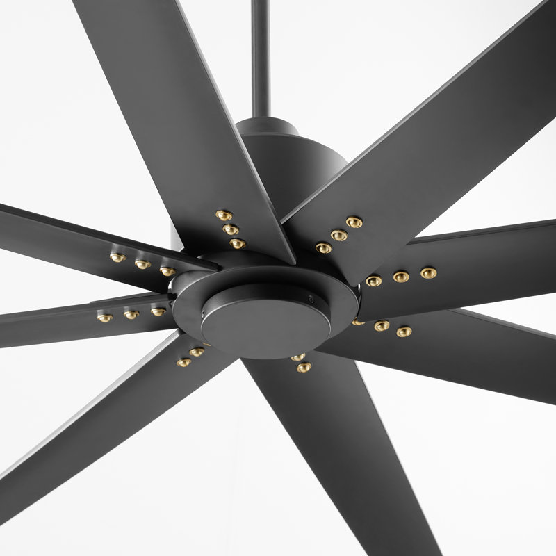 Ventilateur de plafond à 72 pales 72 "avec télécommande Rockingham, Noir