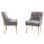 Chaise rembourrée en velours Sandstrom-1580223604