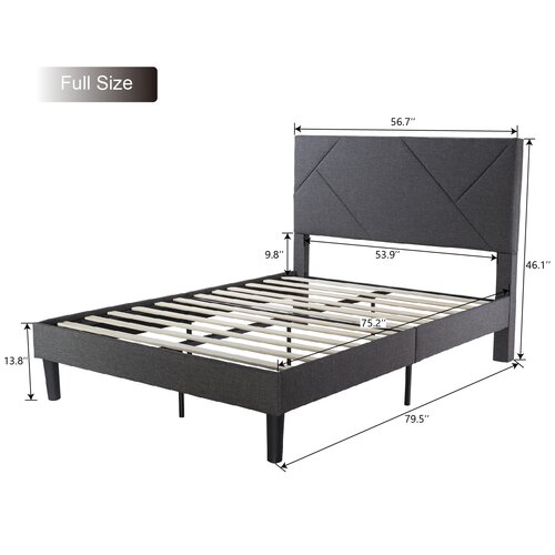 Mercury Row® Nemec Upholstered Platform Bed & Reviews | Wayfair