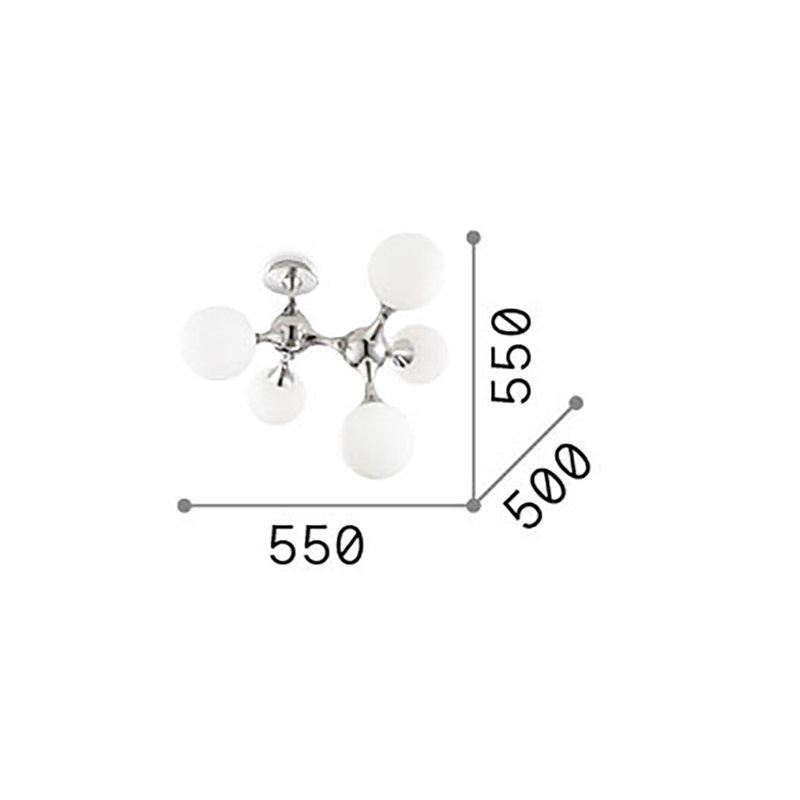 Flush Mount, Chrome