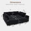 Canapé modulaire en velours Kandle-1860965787