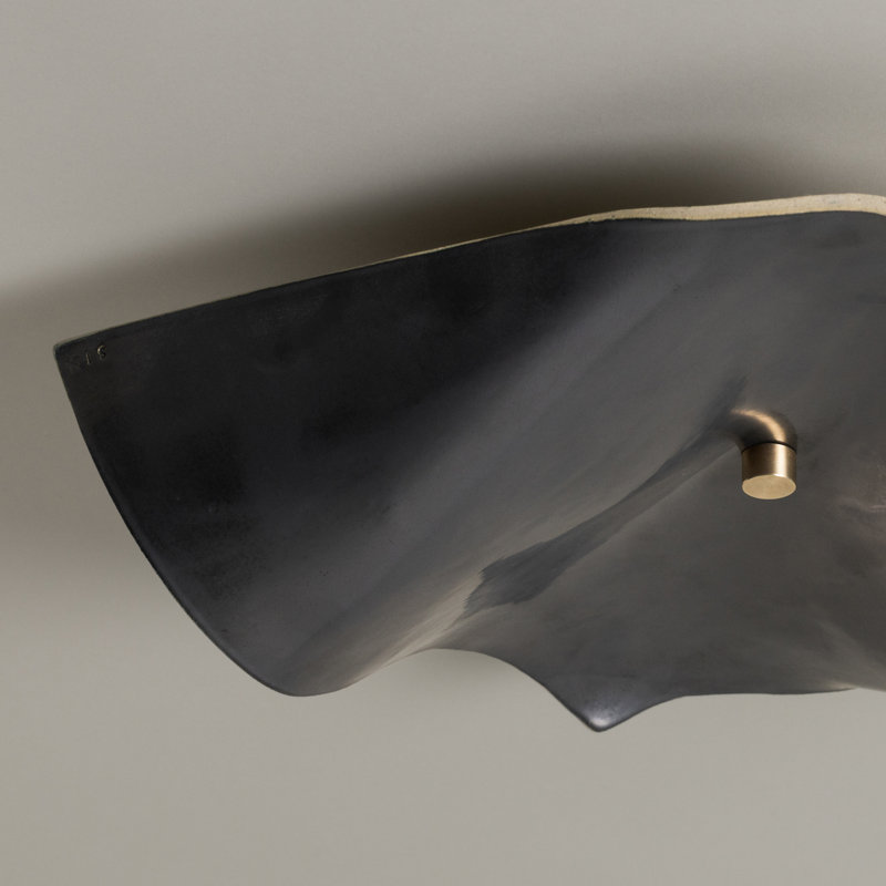 Shan Flushmount, Graphite, No