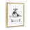  Art mural sur toile flottante antique avec vache encadrée par Victoria Borges