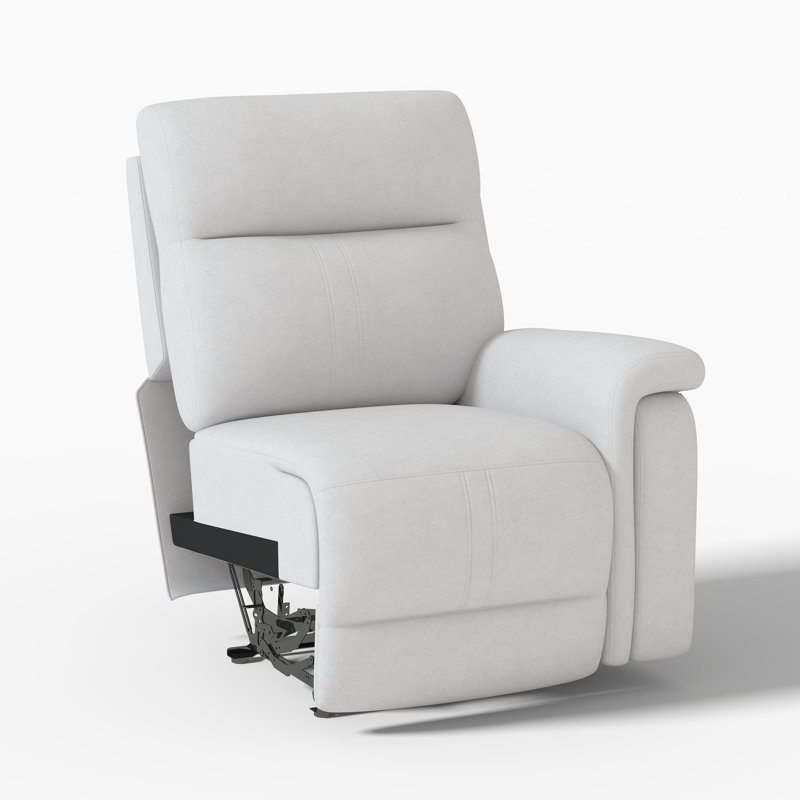 Fauteuil inclinable électrique à accoudoir droit, Argent