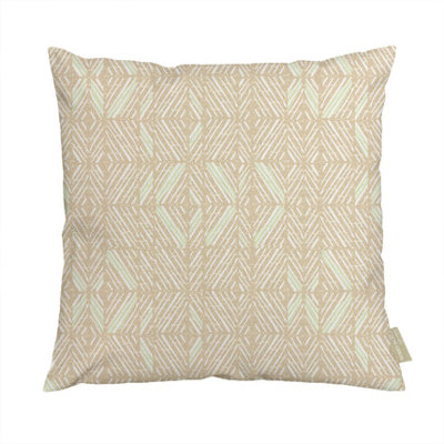 Akahi Square Pillowcase Taupe and Mint