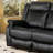 56.69"Manual Reclining Loveseat, Faux Leather, Compact Sofa For Living Room & Home Theater-116503402