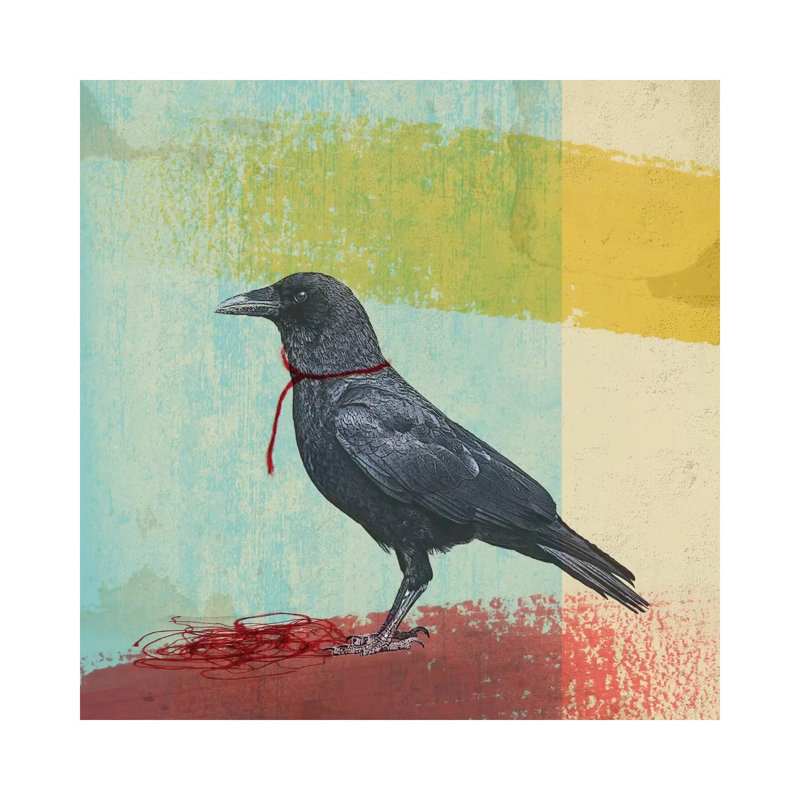 Crow Freedom 1 Piece Wrapped Canvas Painting, 30.48 cm H x 30.48 cm W