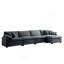Canapé en velours côtelé moderne avec 4 places avec 1 repose-pieds, canapé en tissu velours côtelé, canapé confortable pour le salon, facile à assembler avec 2 coussins et 4 coussins décoratifs-517130534-517130533-517130537