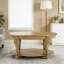 Table basse ovale en bois de 42 po pour le salon-1315121536